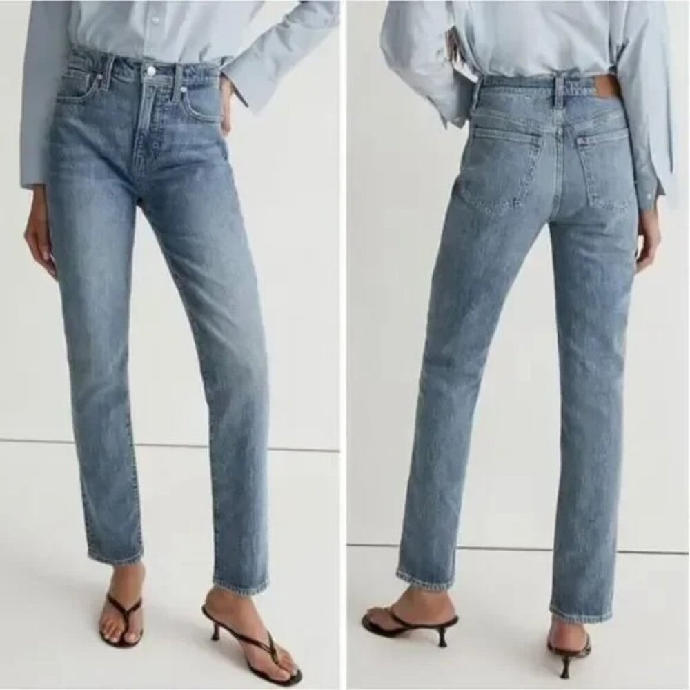Madewell The Petite Perfect Vintage Jean Heathcote Light Wash Straight 24P